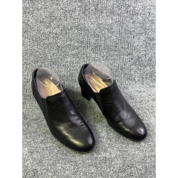 Clark’s woman’s shoes 8 black contoured, comfort heel 2” - Picture 9 of 16